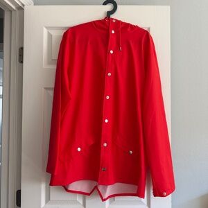 RAINS Womens Jacket - Waterproof Rain Jacket M/L